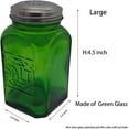 thumbnail image 5 of Kerixi Depression Style Salt and Pepper Shakers Green Glass, 5 of 5