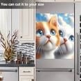 thumbnail image 3 of Two Cute Cats Dishwasher Magnet Cover Reuseable Refrigerator Magnet Cover Decal Kitchen Fridge Microwave Stickers Hoilday Party Decor 23 x 26 inch, 3 of 5