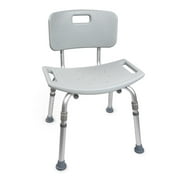 McKesson Bath Bench with Removable Back - Aluminum Frame, Without Arms, 300 lbs Weight Capacity, 1 Ct