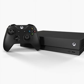 Restored Microsoft Xbox One X 1TB, Console with Controller - Black (Refurbished)