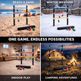 thumbnail image 4 of Bolaball Wooden Ladder Toss Game – Outdoor Ladder Ball Set for Backyard, Beach & Tailgating | Durable Wooden Frame | Soft Rubber Bolas | Carrying Case Included | Easy Assembly Family Yard Game, 4 of 7