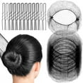 thumbnail image 2 of Osdhezcn 20Pcs 60cm Invisible Hair Net And 40Pcs U Pins For Ballet And Everyday Use, 2 of 14