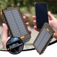 thumbnail image 2 of JTNeq Multi-Functional Solar Power Bank with 20000mAh Capacity, Outdoor Lighting, and Sandproof Design for Adventure, 2 of 9