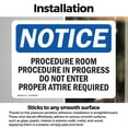 thumbnail image 3 of (2 Pack) Procedure Room Procedure In Progress Do OSHA Notice Sign, 3 of 7