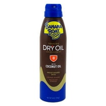 Banana Boat Spf#8 Dry Oil Spray With Coconut Oil 6oz (Pack of 2)