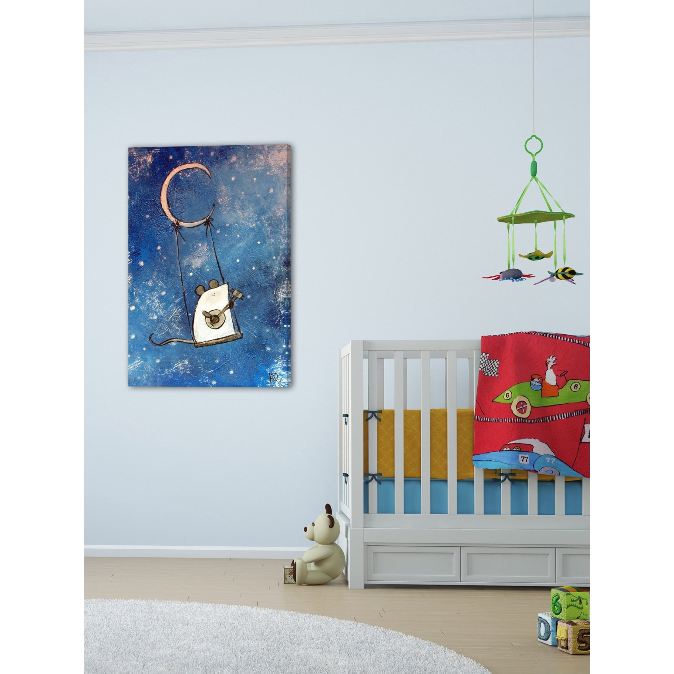 "Moon Swing" by Andrea Doss Painting Print on Wrapped Canvas