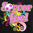 thumbnail image 3 of CafePress - Soccer Girl Women's Dark Pajamas - Women's Short Sleeve Print T-Shirt and Pants Dark Cotton Pajama Set, 3 of 7