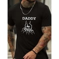 thumbnail image 1 of Camiseta con estampado "DADDY", transpirable y cómoda, de manga corta para hombre, ideal para verano al aire libre, para adultos, hombres, mujeres, adolescentes y jóvenes., 1 of 6