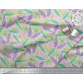 thumbnail image 3 of Soimoi Cotton Cambric Fabric Dot & Leaves Artistic Print Fabric by The Yard 42 Inch Wide, 3 of 3