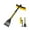 Yellow, variant on 27'' Car 2-in-1 Snow Brush Ice Scraper,Extendable&Detachable Snow Removal Tool for Windshield,Auto Comfortable Foam Grip&180° Pivoting Brush Head for Cars Trucks SUVs Window (Yellow/Black)