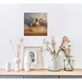 thumbnail image 3 of JEUXUS Cool 3D Palomino Horse Animal Canvas Wall Art Prints for Living Room Bedroom Kitchen,Square Oil Painting Framed Artworks for Home Office Wall Decorations,Ready to Hang,16x16in, 3 of 4