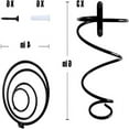 thumbnail image 3 of Simple Single Bottle Wall Mounted Wine Glass Rack Spiral Three Red Wine Bottle Display Rack Metal Hanging Wine Rack, 3 of 6