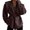Brown, variant on Women's Tie Waist Blazer Jacket Long Sleeve One Button Notch Lapel Casual Office Work Outerwear with Pockets Gray 2XL