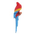 thumbnail image 4 of Adorno realista de loros Sunnimix Adorno de resina artesanal para el jardín escritorio rojo, 4 of 8