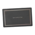 thumbnail image 2 of Alfombrilla de baño Alfombra de baño absorbente de agua, Alfombra de cocina Alfombrilla de puerta delantera, Alfombrilla de piso de secado rápido para Gris Oscuro Pequeño Gloria Alfombra de baño, 2 of 9