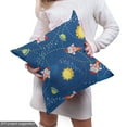 thumbnail image 4 of Ambesonne Space Fabric by the Yard Upholstery, Little Cartoon Rocket, 2 Yards, Multicolor, 4 of 4