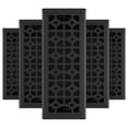 thumbnail image 3 of Imperial RG3467 Templar Decorative Floor Register, 4 x 12-Inch, Black Iron, 5-Pack, 3 of 5