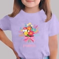 thumbnail image 2 of Zpanxa T-Shirts pour Tout-Petites Fille Imprimé Fête des Mères Col Rond Manches Courtes Haut Polyester Spandex 7-8 Ans, 2 of 5