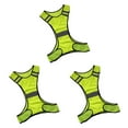 thumbnail image 1 of stanreset Gilet Réfléchissant Haute Visibilité Léger Circulation Construction Avertissement Urgence Veste Fluorescente Course de Nuit Cyclisme 56x52cm 3Ensemble, 1 of 6