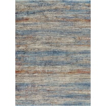 Couristan Nostalgia Mystic Area Rug, Denim-Tawny, 5'3" x 7'6"