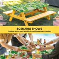 thumbnail image 6 of St. Patrick's Day Table Cloths for 3 Foot Rectangle Tables, Lucky Shamrocks Spring Leaves Retro Plants Patio Waterproof Elastic Fitted Tablecloths, Washable Rectangular Table Cover for Camping, 6 of 8
