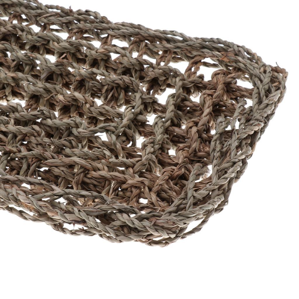1 piece Hammock, Reptile Lounger Natural Seagrass Seaweed Fibers for , Bearded , Geckos, Anoles, Iguanas, Geckos and Hermit Crabs - #1 Rectangle