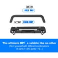 thumbnail image 3 of For 2016-2023 Toyota Tacoma 3 IN 1 Front Bumper Assembly(Mid-Width Front Bumper+Bull Bar) w/2 x D Shackles + Flip-up Licence Plate Mounting Bracket, 3 of 13