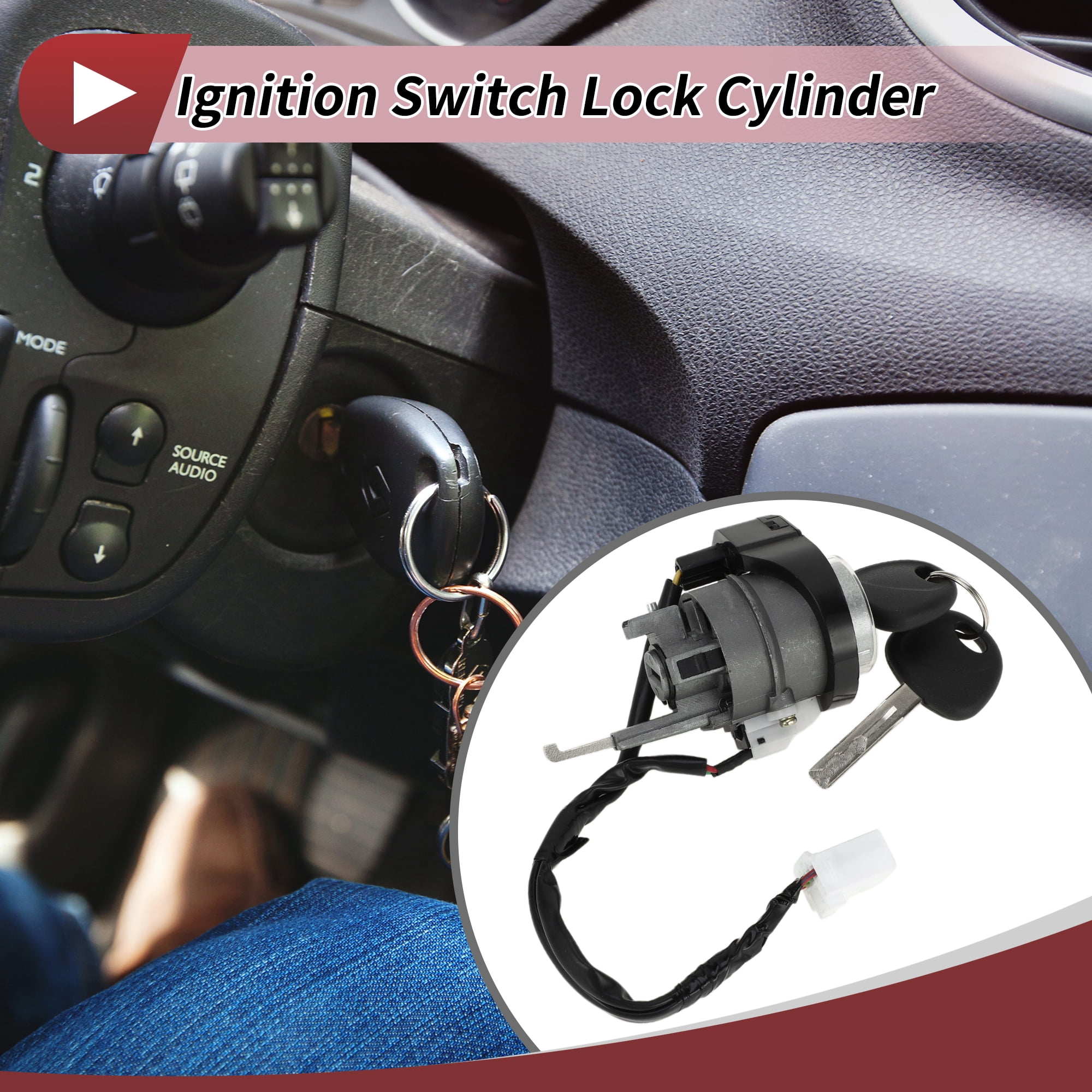 Unique Bargains No.81900D3E00/DK367 Ignition Lock Cylinder for Hyundai Tucson 2015-2021