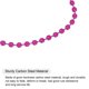 thumbnail image 4 of Bola Cuenta Cadenas Unique Bargains 4.72' 12uds Rosa Rojo, 4 of 6