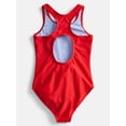 thumbnail image 2 of Wonder Nation Girls Racerback Print One-Piece with Keyhole Back, Sizes 4-18, 2 of 3