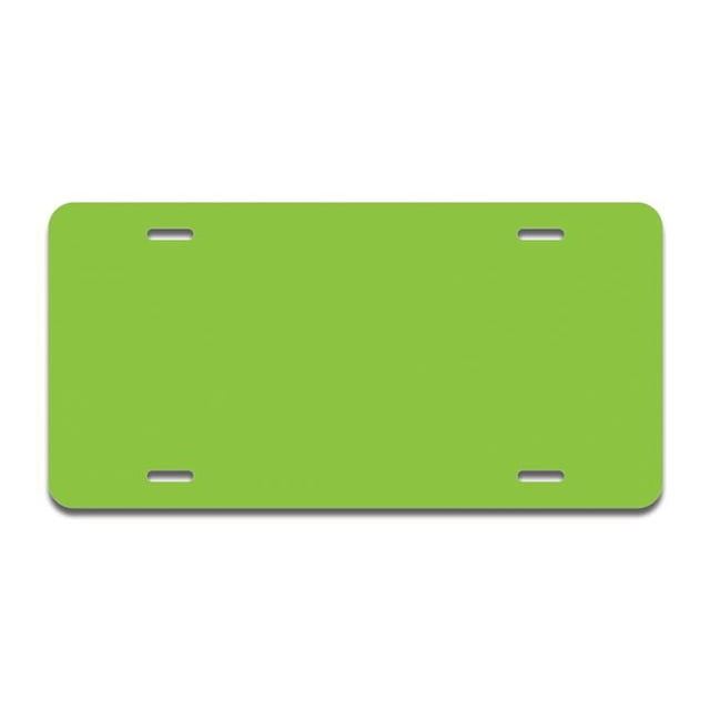 SignMission A-LP-03-517 Solid Lime Green Aluminum License Plate