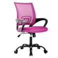 thumbnail image 1 of Best Office Ergonomic Adjustable Mid Back Office Chair Pink, 1 of 1