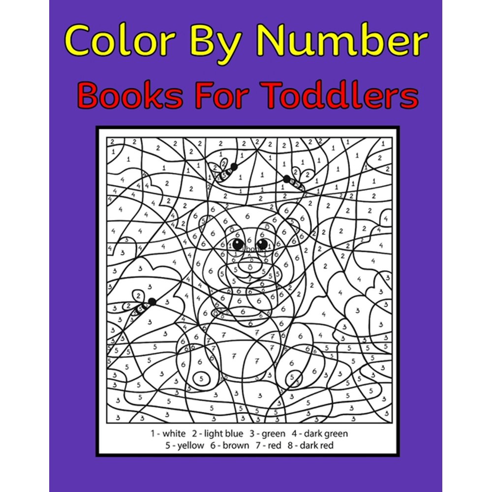 Color By Number Books For Toddlers 50 Unique Color By Number Design