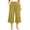 Yellow, variant on Khunlpohl Womens Capri Pants Plus Size Wide Legs Palazzo Elastic High Waist Pant Casual Baggy Plain Capris Trousers with Pockets