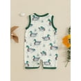 thumbnail image 5 of Baby Toddler Boy Duck Tank Romper 3 6 12 18 Months Round Neck Sleeveless Bodysuit with Pocket Cute Summer Clothes, 5 of 9