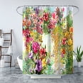 thumbnail image 1 of Polyester Waterproof Shower Curtain Toilet Partition Bathroom Curtain Non-perforated Anti-fog Anti-mildew Shower Curtain 1.8M * 1.8M, 1 of 7
