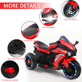 thumbnail image 6 of Zogymoz 12V Ride on Motorcycle for Kids, Battery Powered Motorcycle Toy with Bluetooth, Music, Light, 6 of 11