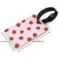 thumbnail image 2 of Honeii Strawberry Print Luggage Tags for Suitcases, Airplane Travel Essentials for Flying, International Travel Must Haves, and Luggage Accessories, 2 of 7