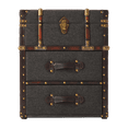 thumbnail image 5 of COZAYH Vintage Storage Chest with Buckle Hinged Top, Linen Accent End Side Table for Living Room, Office, Bedroom, Rectangle, Grey, 5 of 9