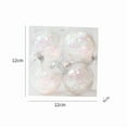 thumbnail image 3 of Christmas Balls, 4pcs Transparent Tinsel Ornament Set Clear Plastic Hanging Balls for Christmas Tree Holiday Party Home Decor 2025, 3 of 4