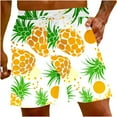 thumbnail image 2 of Xysaqa Mens Swim Trunks Big & Tall Men's Swimwear Swimsuits Hawaiian Beach Shorts Funny Fruits Print Men Swimming Trunks Casual Summer Board Shorts Bathing Suits 3X 4X 5X, 2 of 6