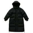 thumbnail image 3 of KAUOD Boys Girls Long Winter Coats Waterproof Hooded Quilted Puffer Jackets Lightweight Oversized Pockets down Outwear, 3 of 8