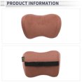thumbnail image 4 of Almohada para la cabeza del automóvil Unique Bargains, soporte para el cuello ergonómico y cómodo, ante y espuma viscoelástica, ancho ajustable, naranja, 1 Pcs para conducción y viajes, 4 of 7