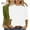White, variant on lcziwo Womens 2 Pack 3/4 Sleeve Tops for Women Round Neck Dressy Basic Plain Solid Color Tees Casual Elbow Length Loose Fit T Shirts Pullover Top 2025 Army Green,M