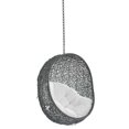 thumbnail image 2 of Modway Chaise Balançoire de Patio Extérieure en Tissu Hide Sans Support, Gris/blanc, 2 of 7