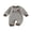 Light Brown, variant on Cenuakty Baby Boy Fall Romper Waffle Stripe Print Embroidery Long Sleeve Jumpsuits