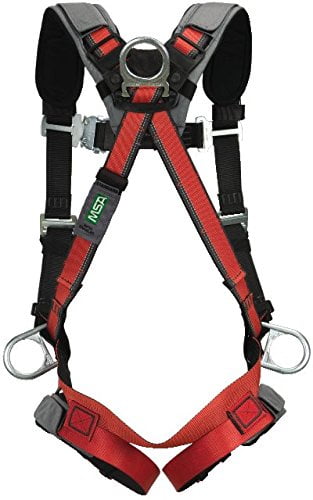 MSA 10105948 Standard EVOTECH Full Body Style Harness With Qwik-Connect Chest And Leg Strap Buckle, Back, Hip And Chest... by MSA