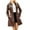 C-Coffee90, variant on DHFJKG Leather Jackets For Women Mid Length Slim Fit Long Sleeve Turndown Collar Windbreaker With Belt Trench Coat Stylish Outerwear