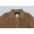 thumbnail image 6 of Dolce  Gabbana Beige Knitted Cotton Polo Cardigan Sweater, 6 of 6