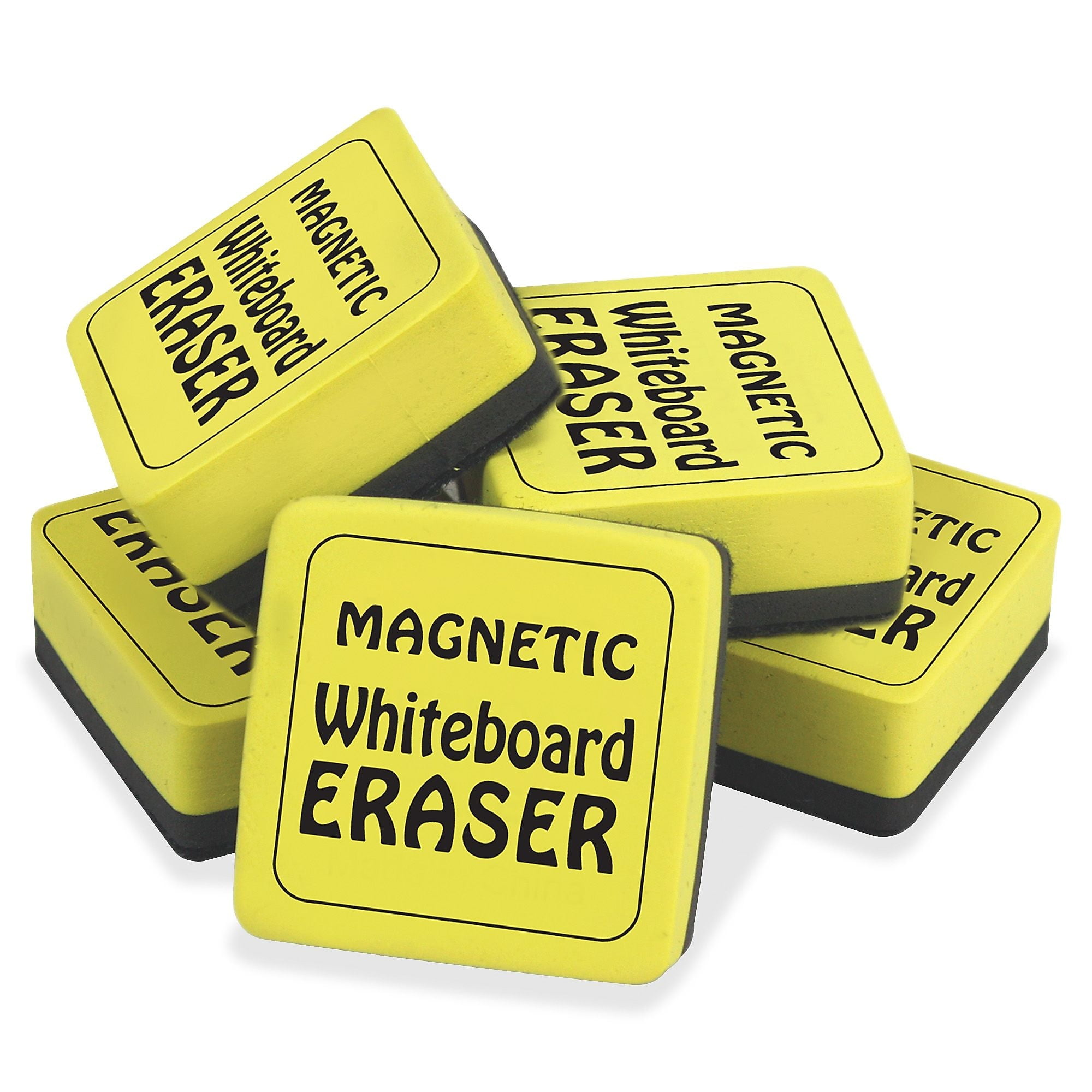 School Smart Mini Magnetic Dry Erase Board Erasers 2 X 2 12 Count Walmart Com Walmart Com